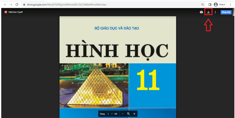 Sách Hình học 11 (ảnh 1)