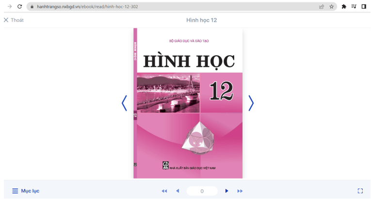 Sách Hình học 12 (ảnh 1)