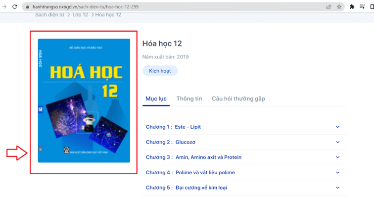 Sách Hóa học 12 (ảnh 1)