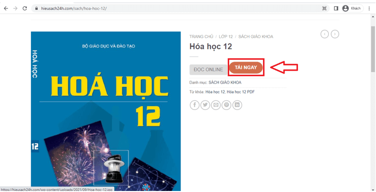 Sách Hóa học 12 (ảnh 1)