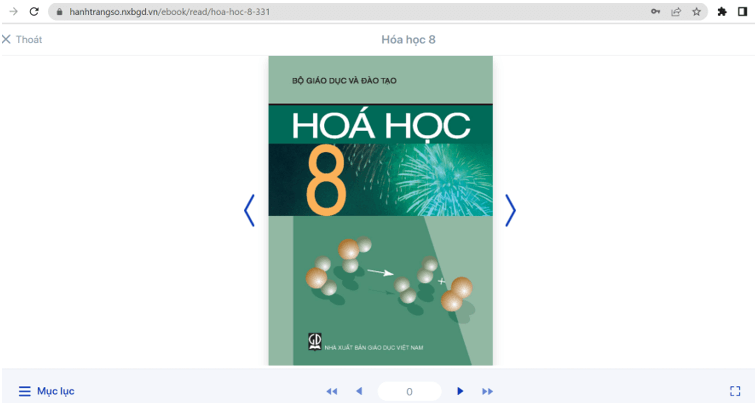 Sách Hóa học 8 (ảnh 1)