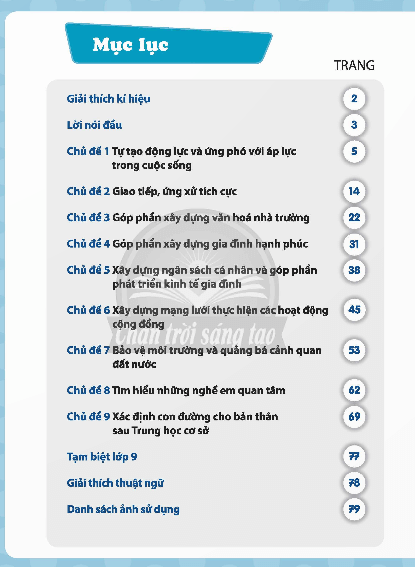 PDF Hoạt động trải nghiệm, hướng nghiệp 9 Chân trời sáng tạo