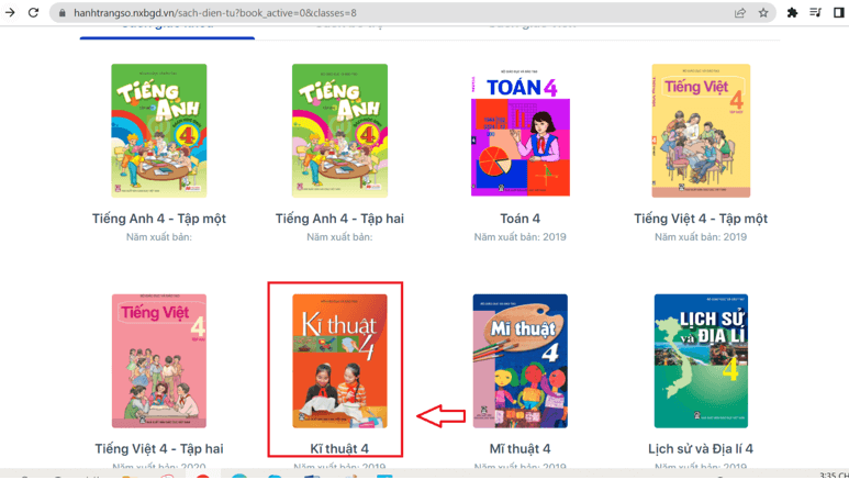 Sách Kĩ thuật lớp 4 (ảnh 1)