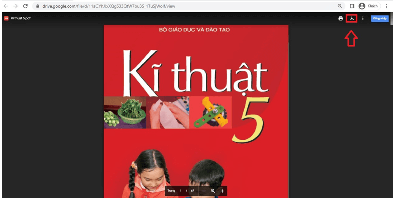 Sách Kĩ thuật lớp 5 (ảnh 1)