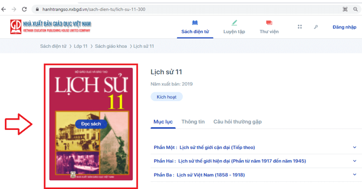 Sách Lịch sử 11 (ảnh 1)