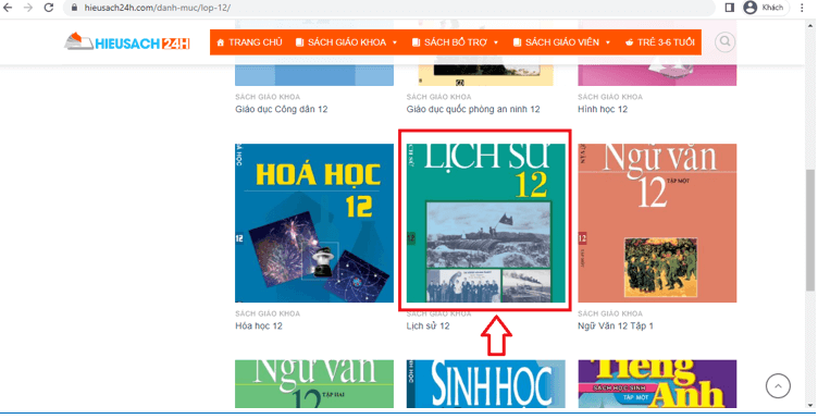 Sách Lịch sử 12 (ảnh 1)