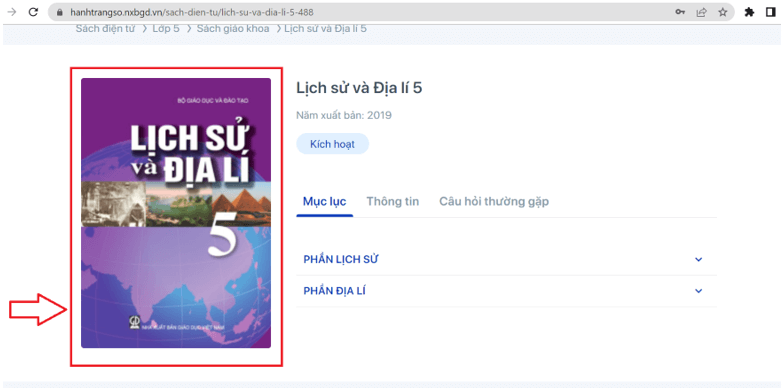 Sách Lịch sử và Địa lí lớp 5 (ảnh 1)