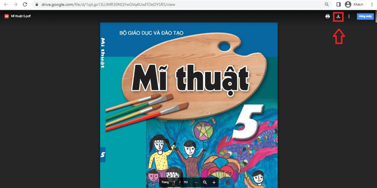 Sách Mĩ thuật lớp 5 (ảnh 1)