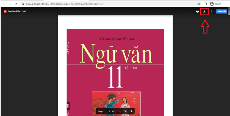 Sách Ngữ văn 11 (ảnh 1)