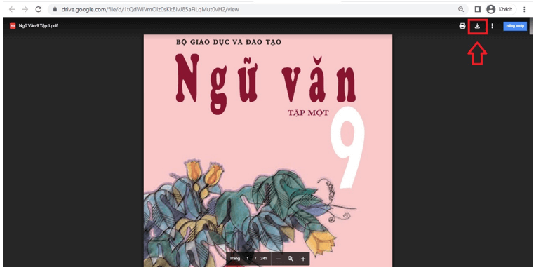 Sách Ngữ văn 9 (ảnh 1)