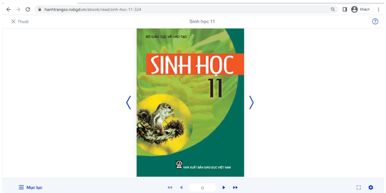 Sách Sinh học 11 (ảnh 1)