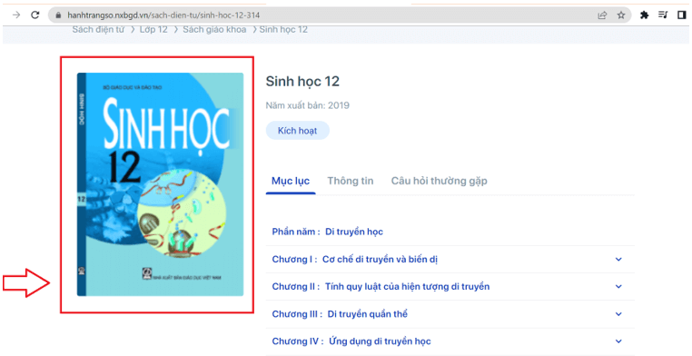 Sách Sinh học 12 (ảnh 1)