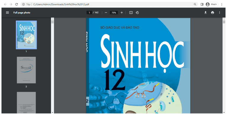 Sách Sinh học 12 (ảnh 1)