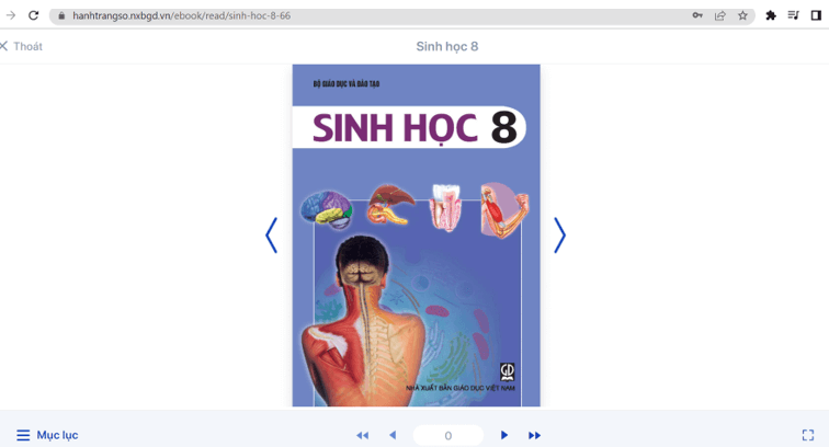 Sách Sinh học 8 (ảnh 1)