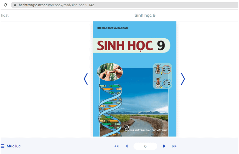 Sách Sinh học 9 (ảnh 1)