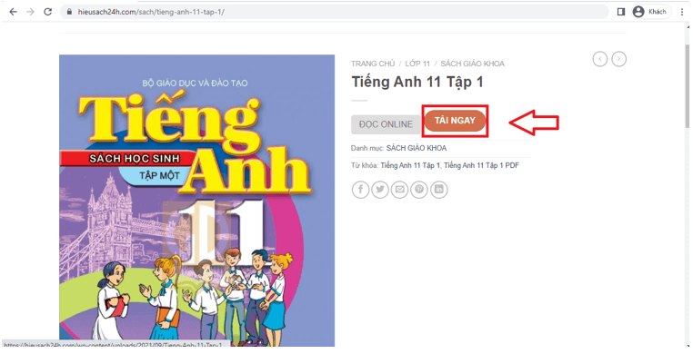 Sách Tiếng Anh 11 (ảnh 1)