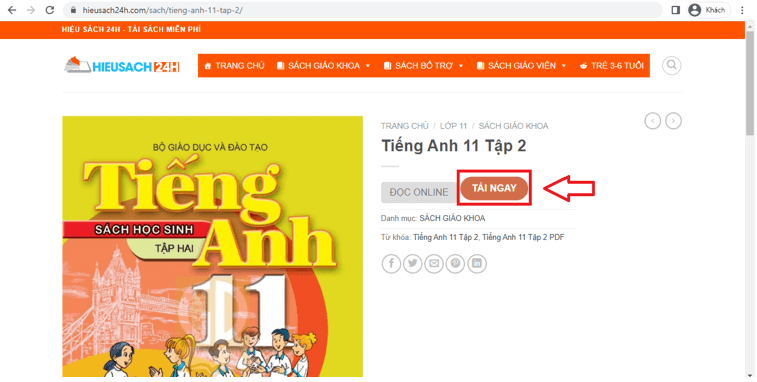 Sách Tiếng Anh 11 (ảnh 1)