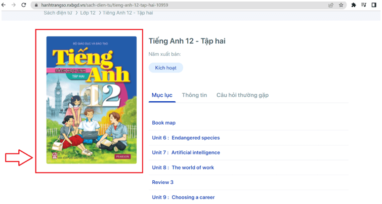 Sách Tiếng Anh 12 (ảnh 1)