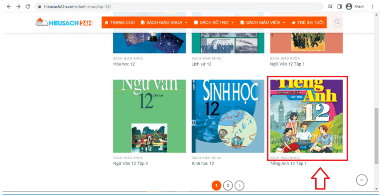 Sách Tiếng Anh 12 (ảnh 1)