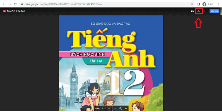 Sách Tiếng Anh 12 (ảnh 1)