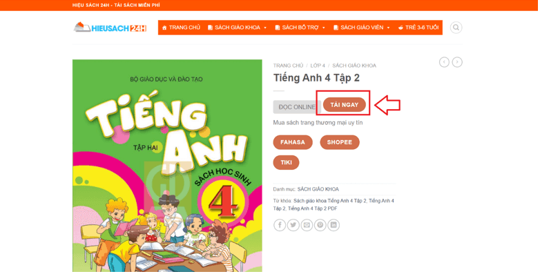 Sách Tiếng Anh lớp 4 (ảnh 1)