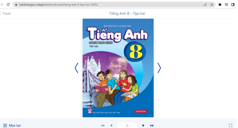 Sách Tiếng Anh 8 (ảnh 1)