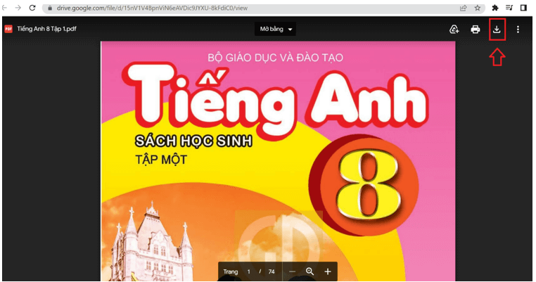 Sách Tiếng Anh 8 (ảnh 1)