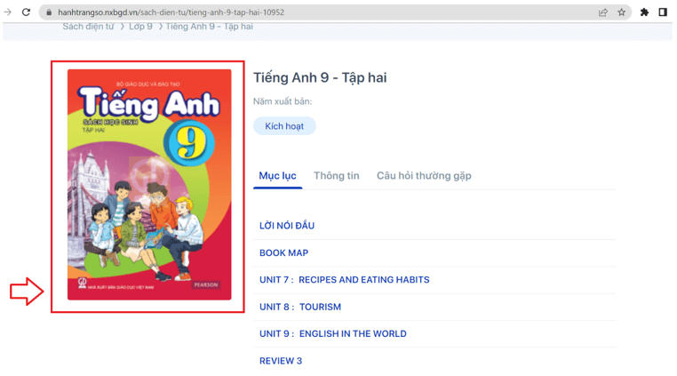 Sách Tiếng Anh 9 (ảnh 1)