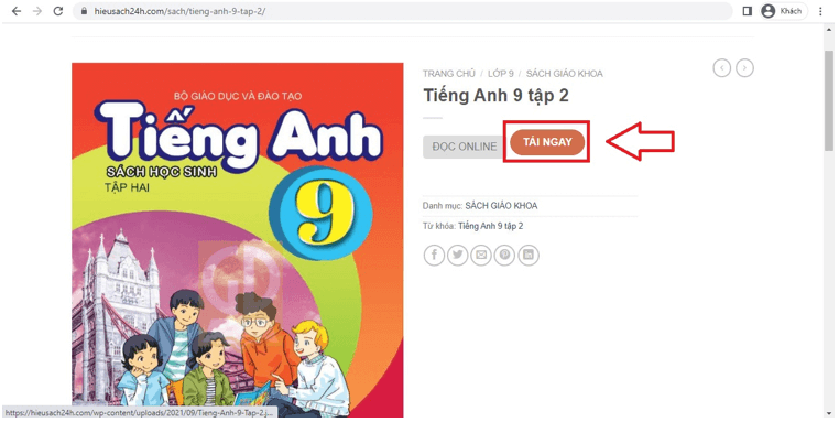 Sách Tiếng Anh 9 (ảnh 1)