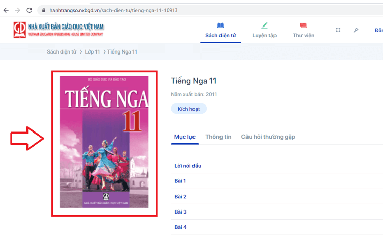 Sách Tiếng Nga 11 (ảnh 1)