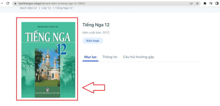 Sách Tiếng Nga 12 (ảnh 1)