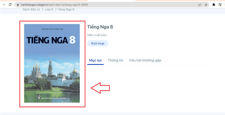 Sách Tiếng Nga 8 (ảnh 1)