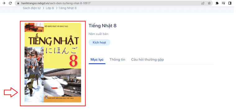 Sách Tiếng Nhật 8 (ảnh 1)