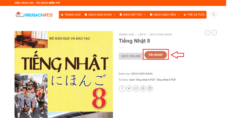 Sách Tiếng Nhật 8 (ảnh 1)