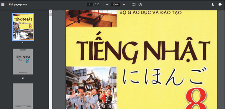 Sách Tiếng Nhật 8 (ảnh 1)