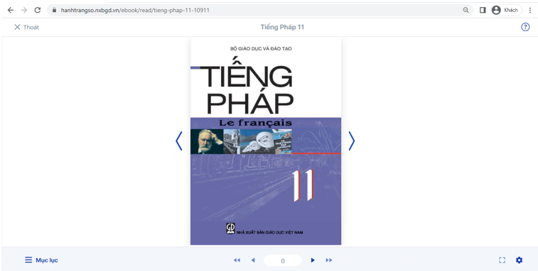 Sách Tiếng Pháp 11 (ảnh 1)