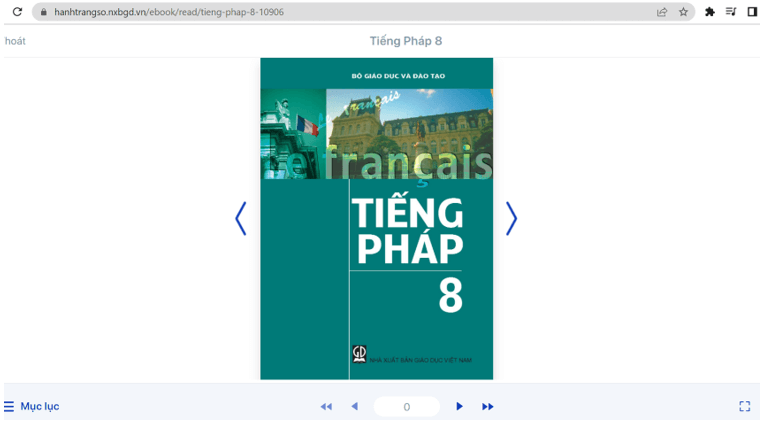 Sách Tiếng Pháp 8 (ảnh 1)