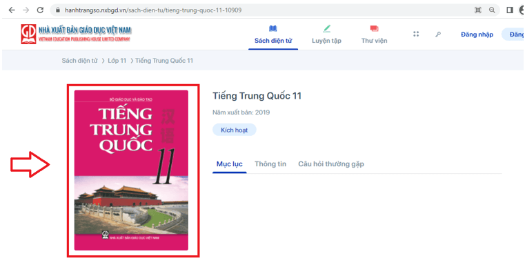 Sách Tiếng Trung Quốc 11 (ảnh 1)