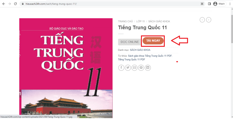 Sách Tiếng Trung Quốc 11 (ảnh 1)