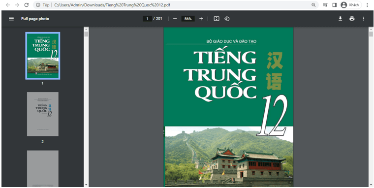 Sách Tiếng Trung Quốc 12 (ảnh 1)