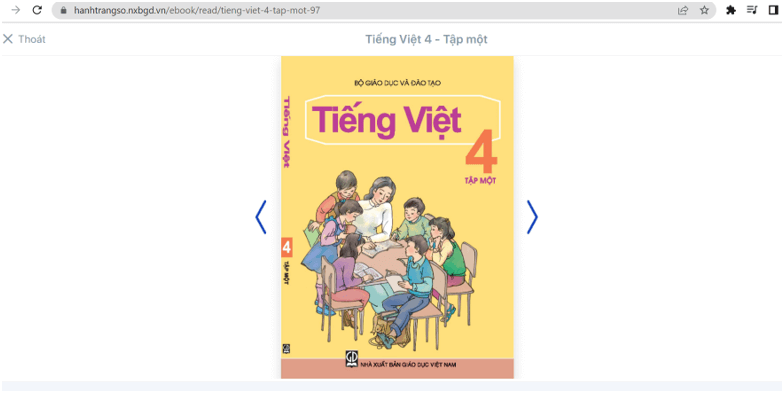 Sách Tiếng Việt lớp 4