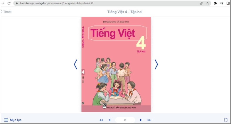 Sách Tiếng Việt lớp 4