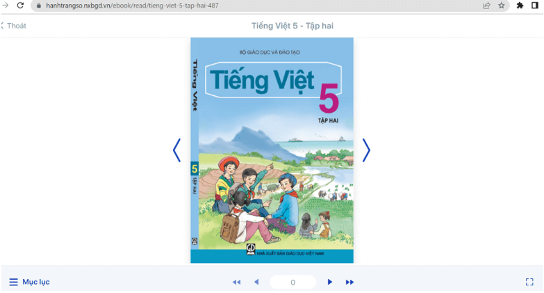 Sách Tiếng Việt lớp 5 (ảnh 1)