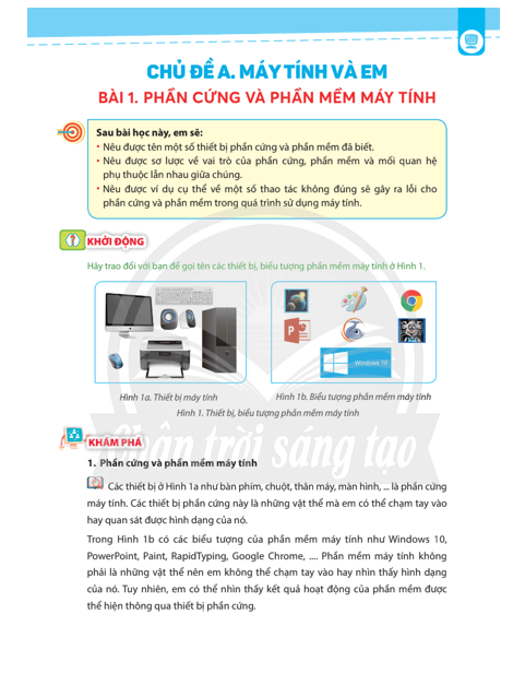 Tin học lớp 4 Chân trời sáng tạo pdf