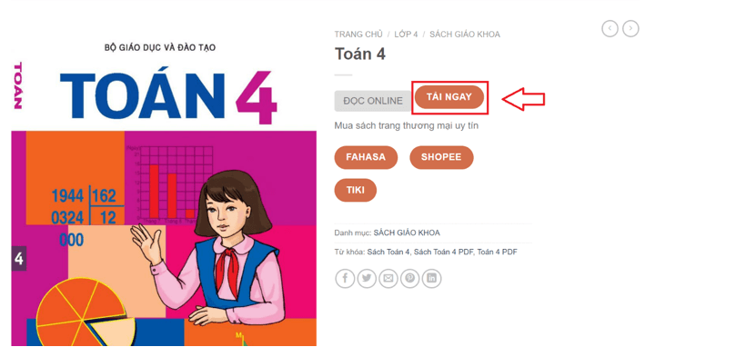 Sách Toán lớp 4 (ảnh 1)