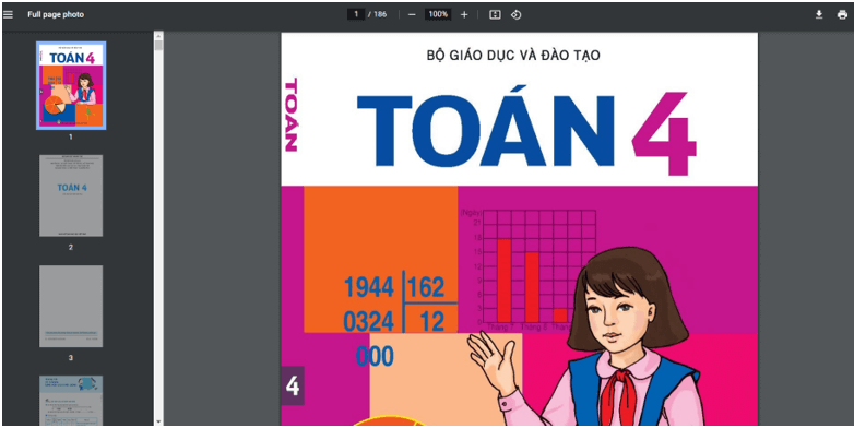 Sách Toán lớp 4 (ảnh 1)