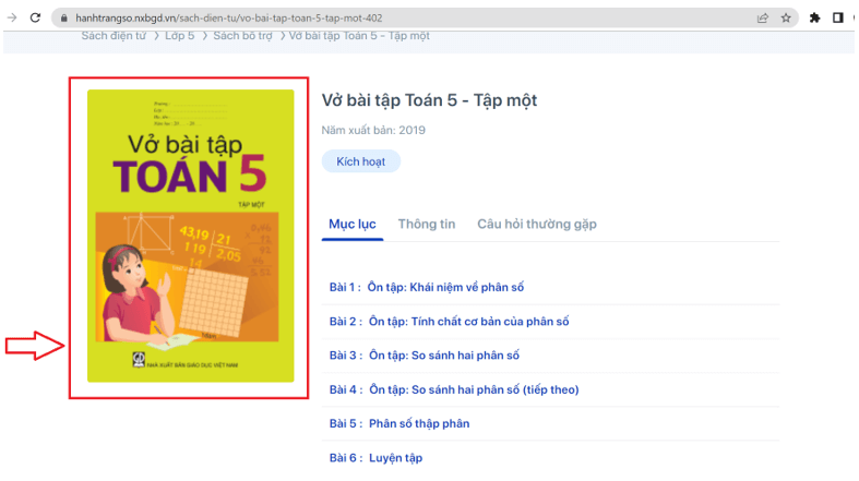 Sách Toán lớp 5 (ảnh 1)