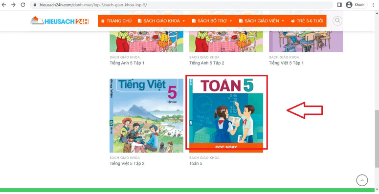 Sách Toán lớp 5 (ảnh 1)