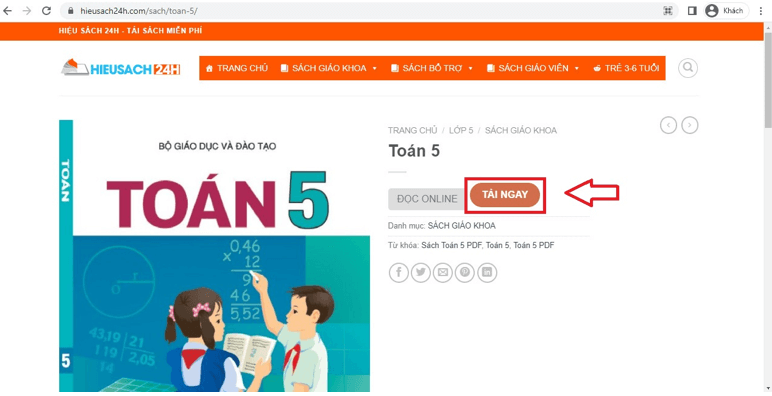 Sách Toán lớp 5 (ảnh 1)