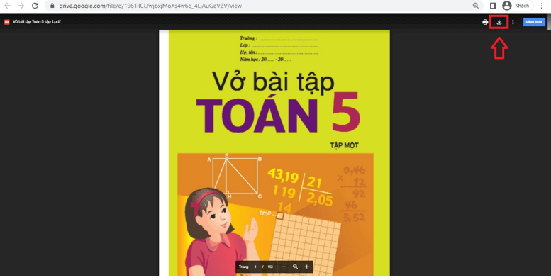 Sách Toán lớp 5 (ảnh 1)